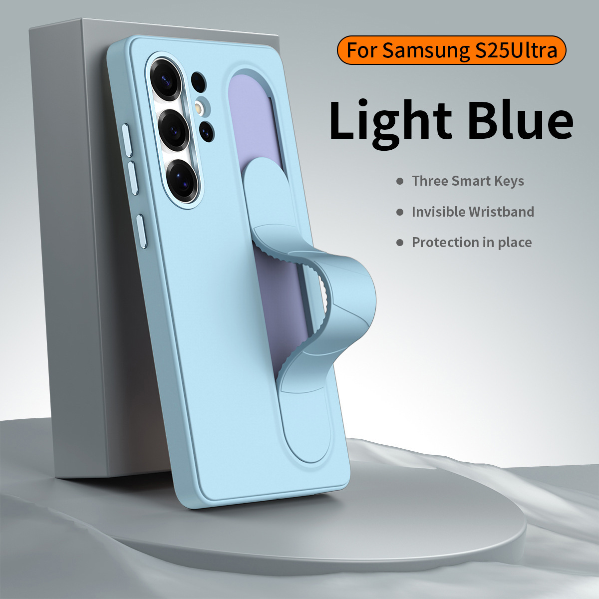 Compatible with Samsung S26 Ultra phone case, S25U official smart button, S24P silicone wrist strap, and S23U protective case.