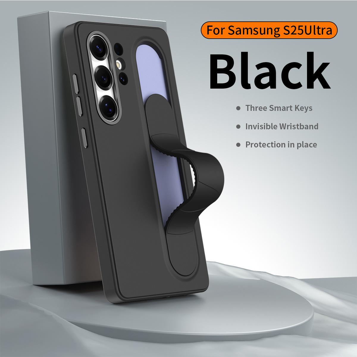 Compatible with Samsung S26 Ultra phone case, S25U official smart button, S24P silicone wrist strap, and S23U protective case.