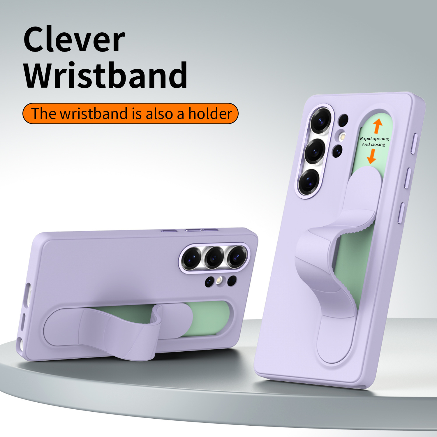 Compatible with Samsung S26 Ultra phone case, S25U official smart button, S24P silicone wrist strap, and S23U protective case.
