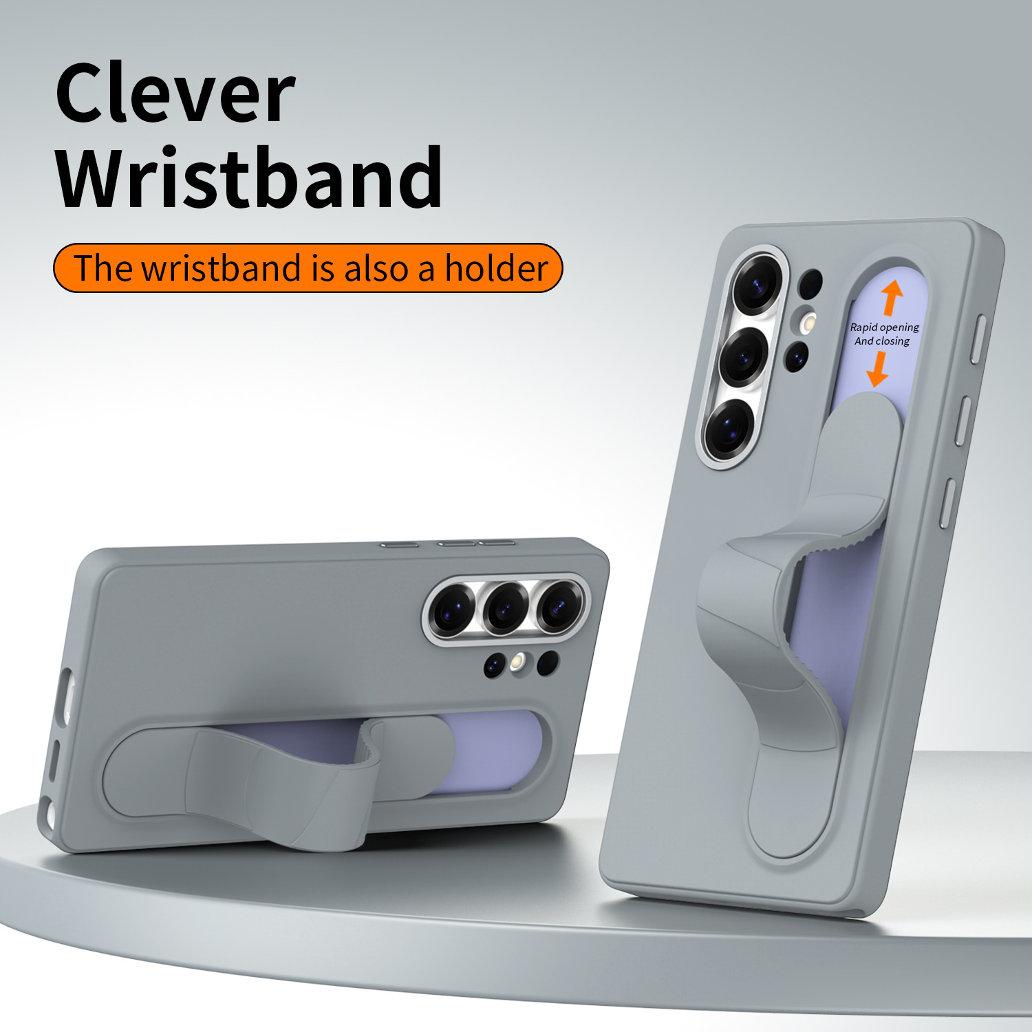 Compatible with Samsung S26 Ultra phone case, S25U official smart button, S24P silicone wrist strap, and S23U protective case.