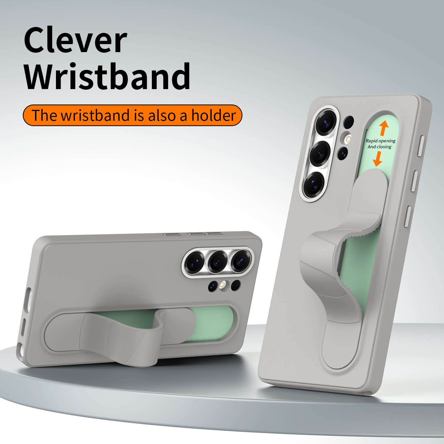 Compatible with Samsung S26 Ultra phone case, S25U official smart button, S24P silicone wrist strap, and S23U protective case.