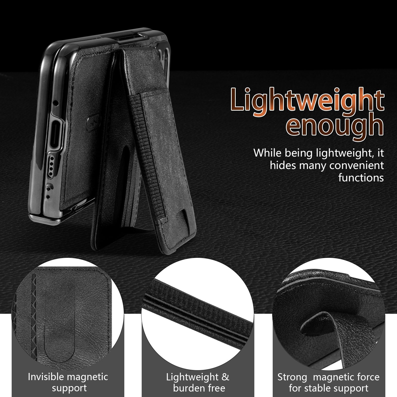 Compatible with Google Pixel 10 Fold folding phone case, 9Fold magnetic card holder stand hinge case film full coverage