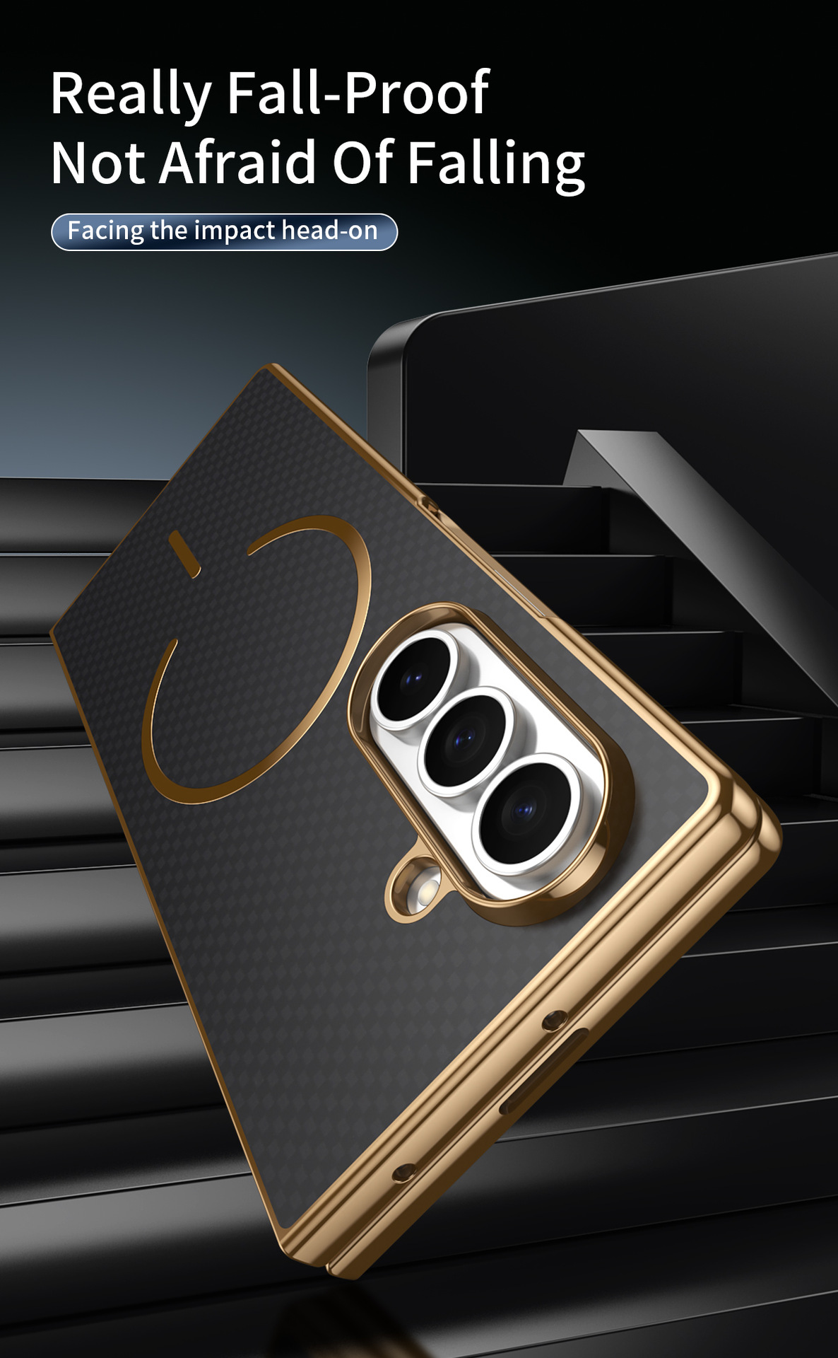 Compatible with Samsung Z Fold8 Ultra phone case 7/6 wireless charging magnetic electroplated Kevlar 5/4/3 protective case