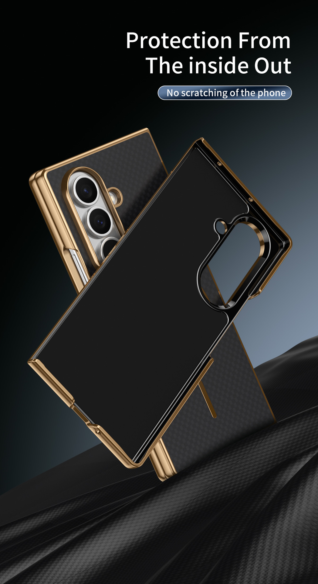 Compatible with Samsung Z Fold8 Ultra phone case 7/6 wireless charging magnetic electroplated Kevlar 5/4/3 protective case
