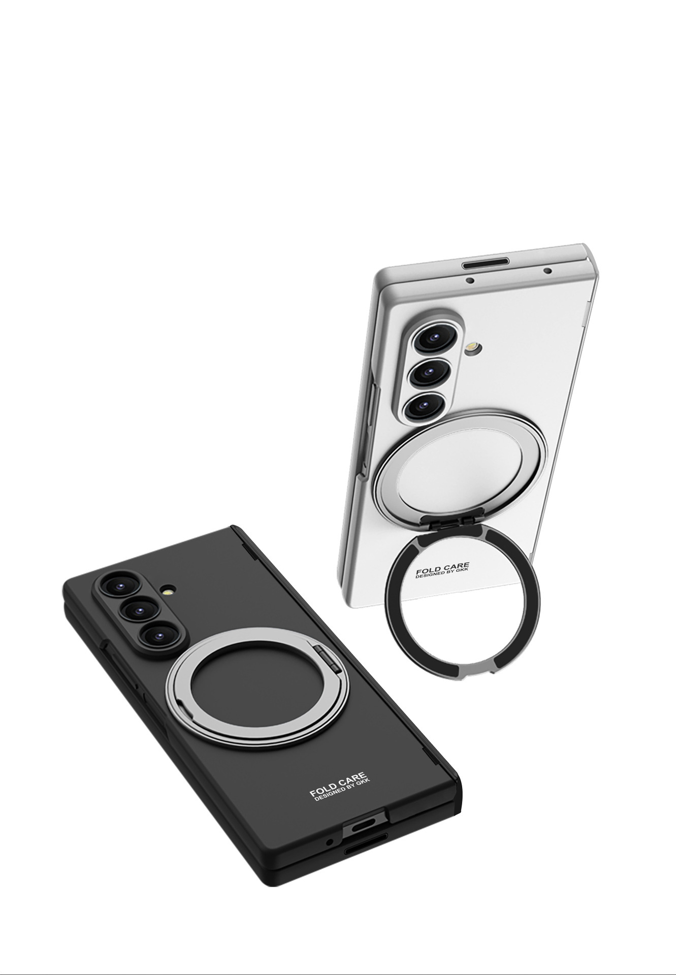 Compatible with Samsung ZFold8/7 phone case, wireless charging, magnetic swivel hinge, rotating stand, foldable screen full-coverage protective case