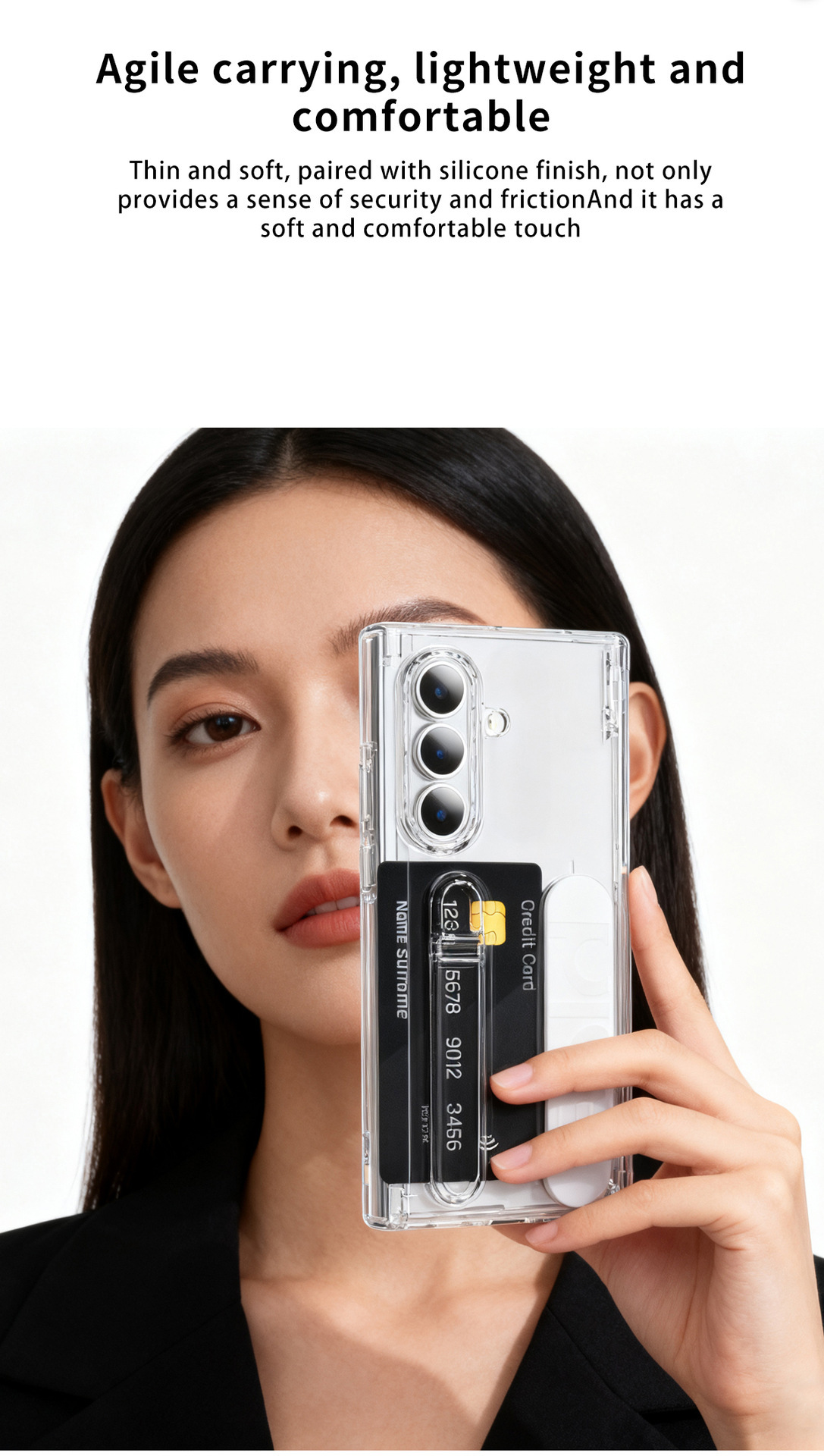Compatible with Samsung Z Fold8U phone case, 7/6 SIM card slot, wrist strap, stand, hinge, 5/4 case, full-coverage protective case.