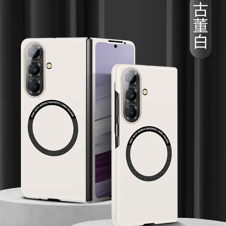 Compatible with Samsung Z Fold8/7 phone case, 6/5" wireless charging magnetic clasp, 4/3" foldable screen ultra-thin protective case