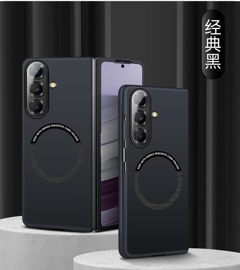 Compatible with Samsung Z Fold8/7 phone case, 6/5" wireless charging magnetic clasp, 4/3" foldable screen ultra-thin protective case