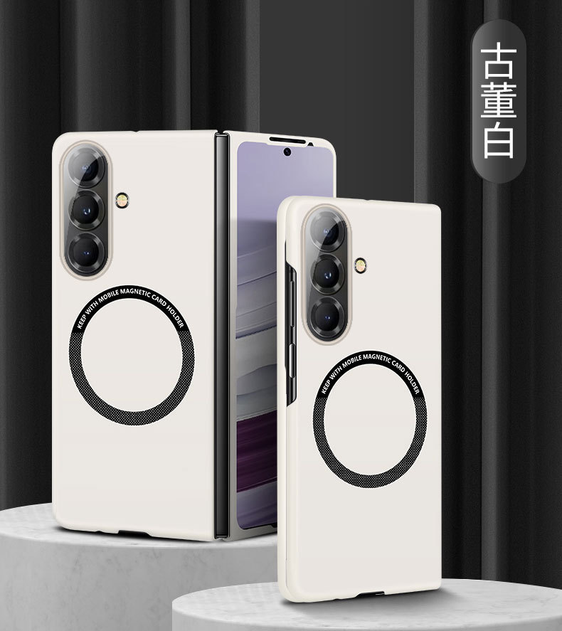 Compatible with Samsung Z Fold8/7 phone case, 6/5" wireless charging magnetic clasp, 4/3" foldable screen ultra-thin protective case