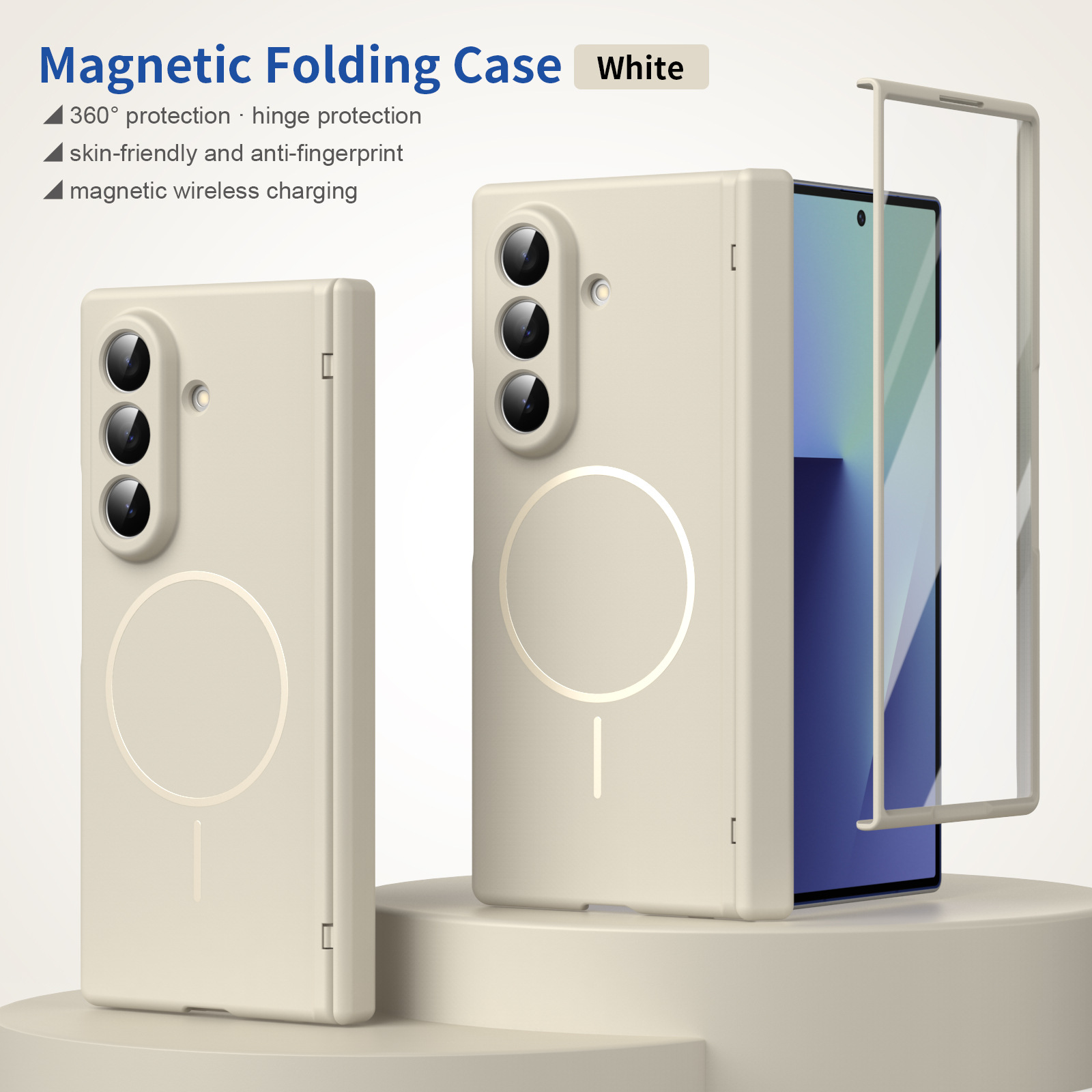 Compatible with Samsung Z Fold8/7/6 phone case W26 magnetic wireless charging 5/4/3 hinge case full coverage case