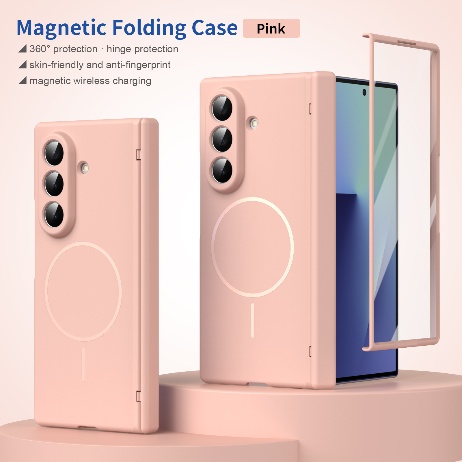 Compatible with Samsung Z Fold8/7/6 phone case W26 magnetic wireless charging 5/4/3 hinge case full coverage case