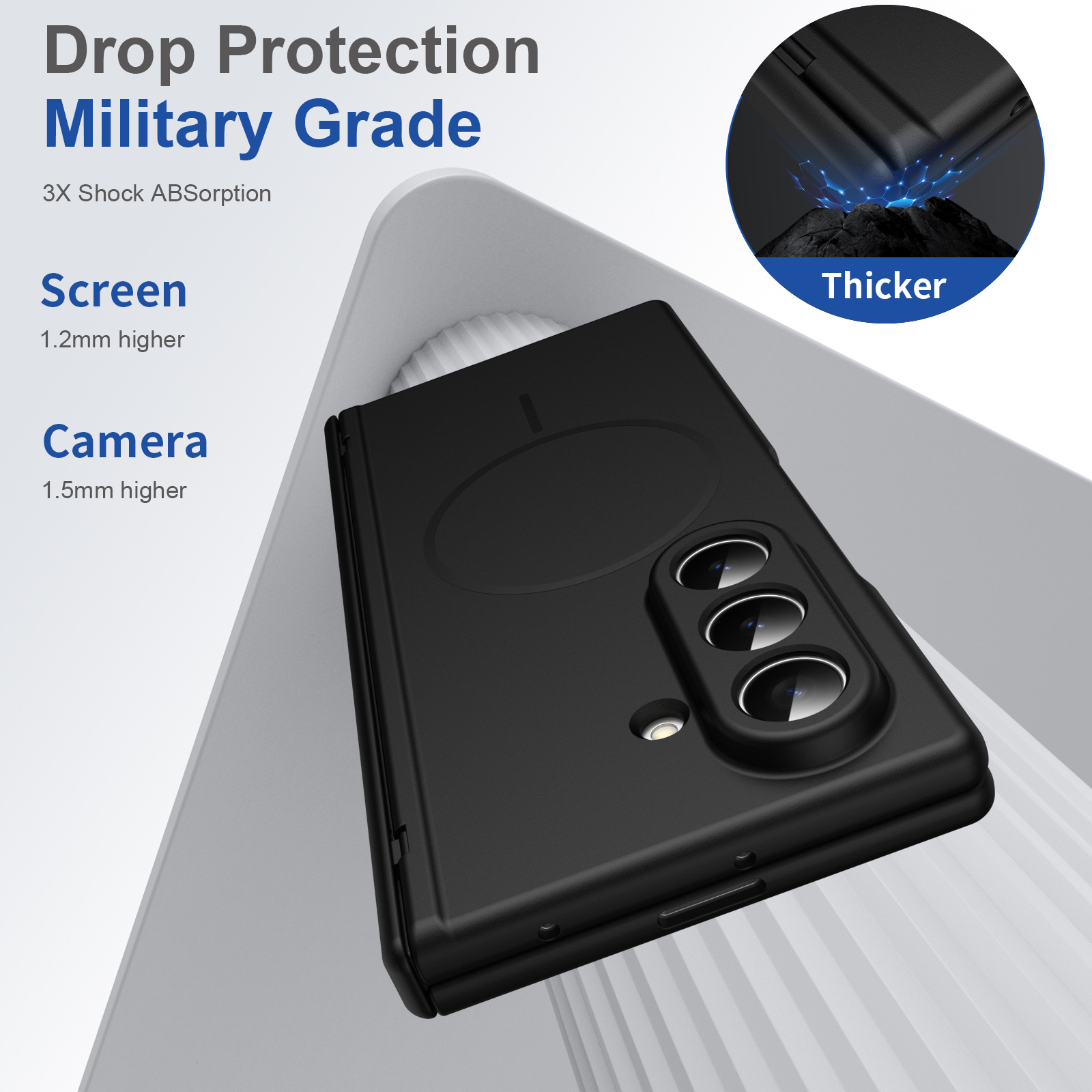 Compatible with Samsung Z Fold8/7/6 phone case W26 magnetic wireless charging 5/4/3 hinge case full coverage case