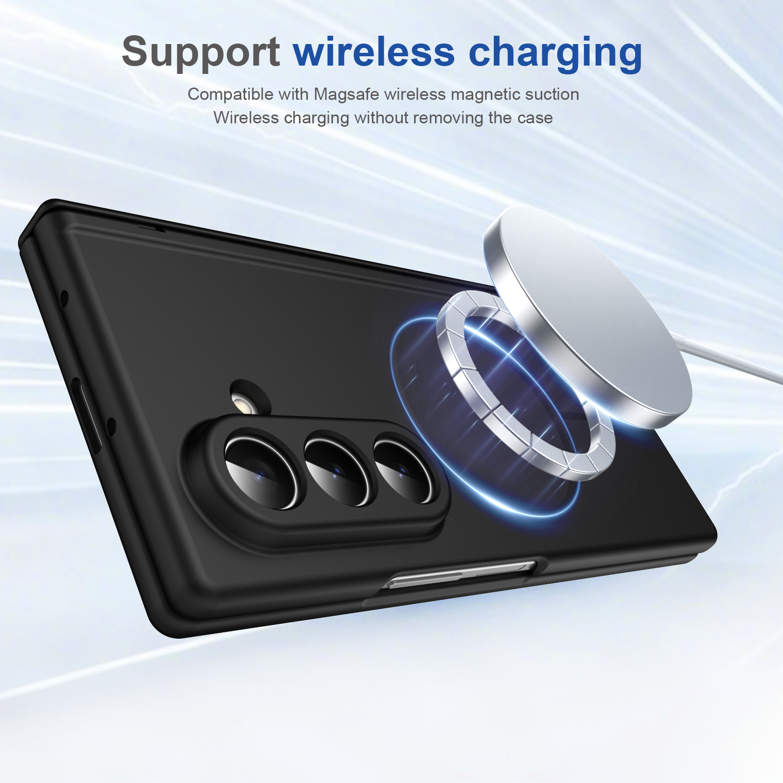 Compatible with Samsung Z Fold8/7/6 phone case W26 magnetic wireless charging 5/4/3 hinge case full coverage case