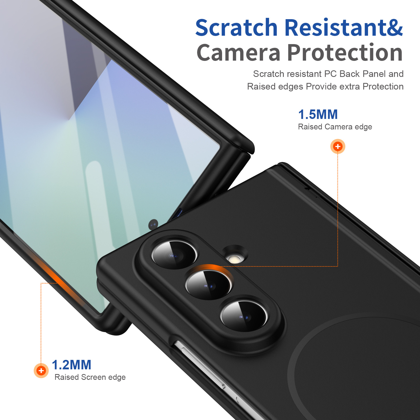Compatible with Samsung Z Fold8/7/6 phone case W26 magnetic wireless charging 5/4/3 hinge case full coverage case