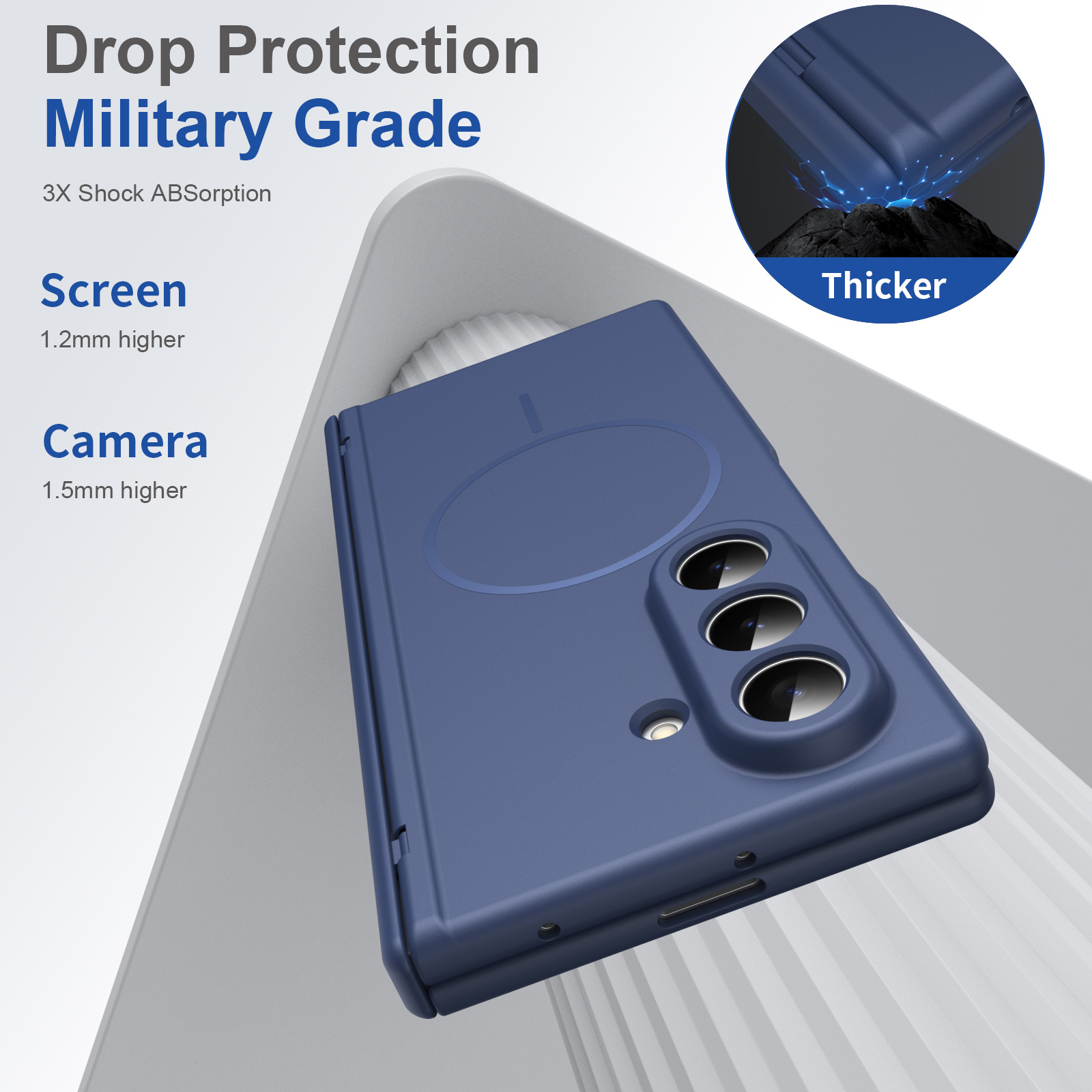 Compatible with Samsung Z Fold8/7/6 phone case W26 magnetic wireless charging 5/4/3 hinge case full coverage case
