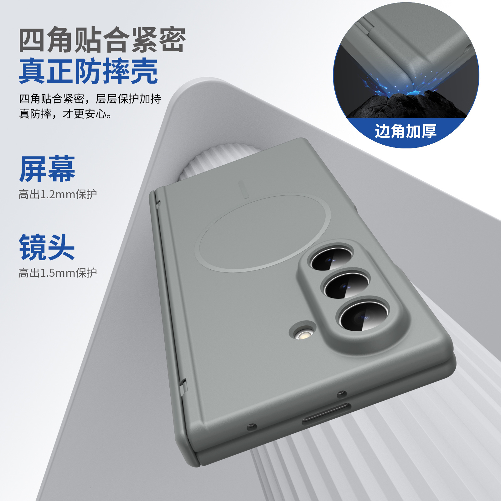 Compatible with Samsung Z Fold8/7/6 phone case W26 magnetic wireless charging 5/4/3 hinge case full coverage case