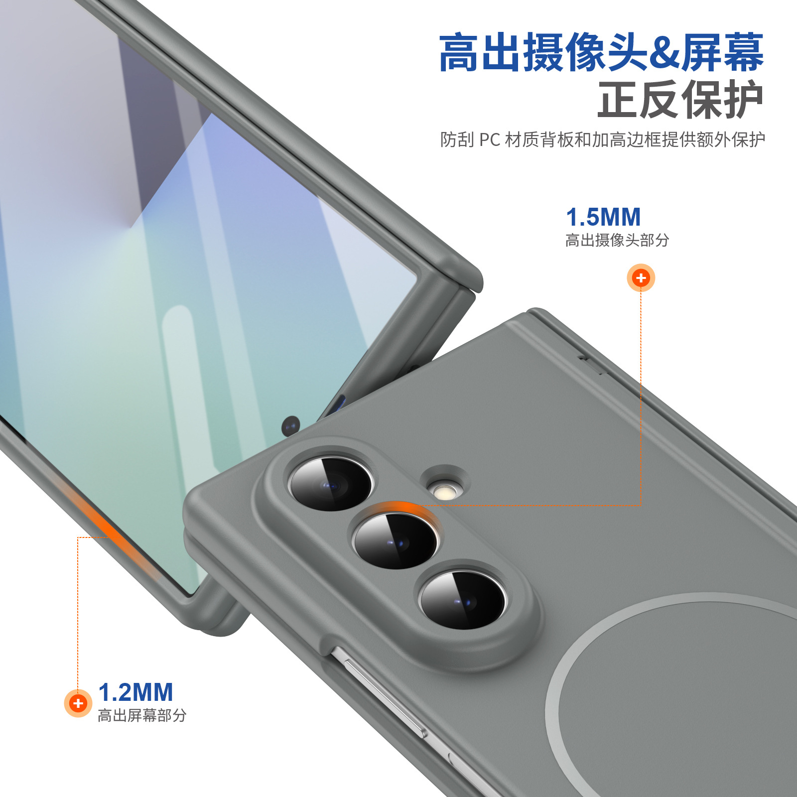 Compatible with Samsung Z Fold8/7/6 phone case W26 magnetic wireless charging 5/4/3 hinge case full coverage case