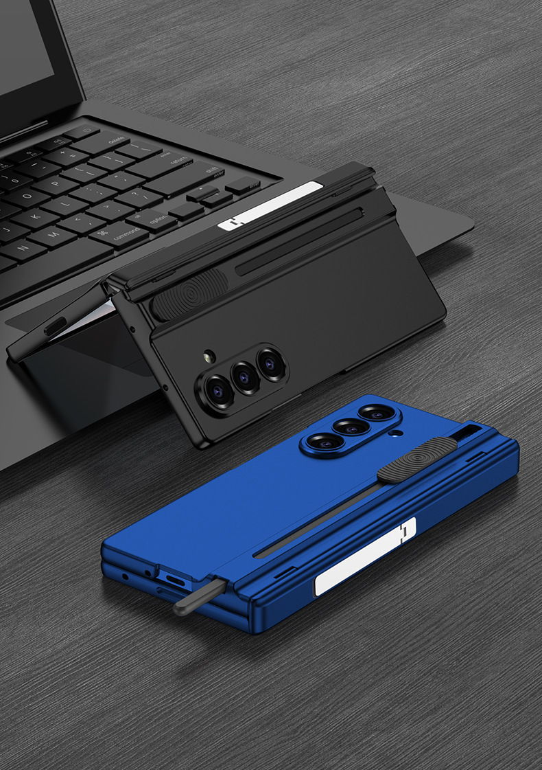 Compatible with Samsung Z Fold7 phone case W26 magnetic hinge bracket push-pull pen slot case film drop protection case