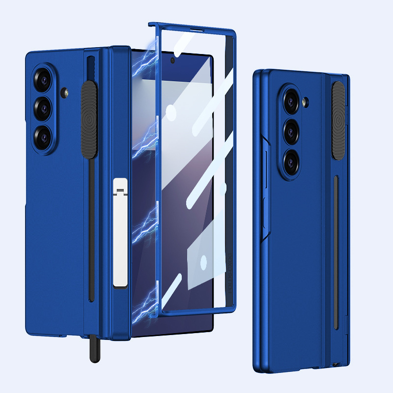 Compatible with Samsung Z Fold7 phone case W26 magnetic hinge bracket push-pull pen slot case film drop protection case