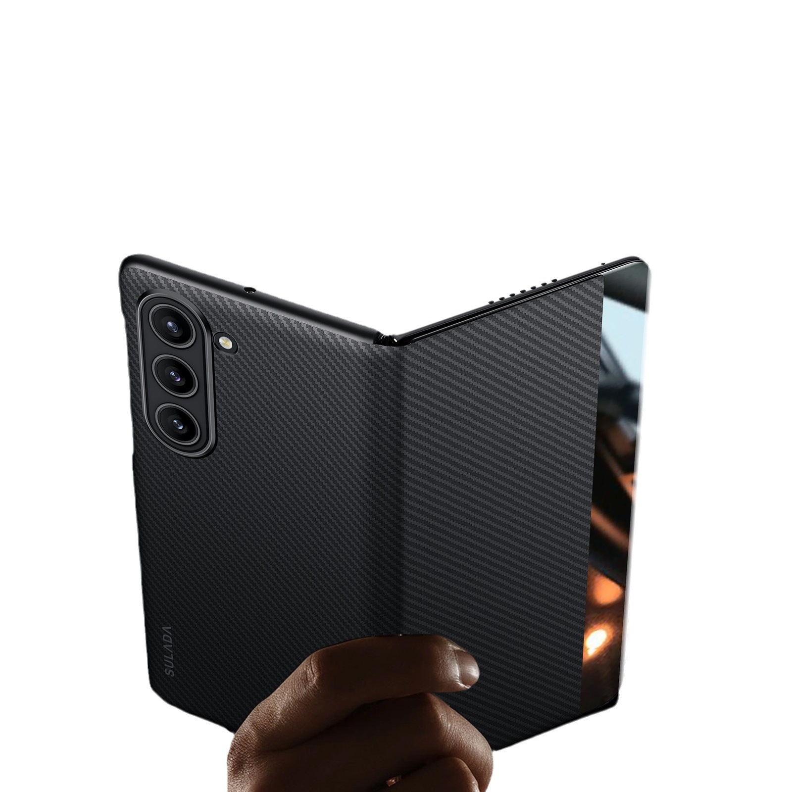 Compatible with Samsung Z Fold8 Ultra phone case 7/6 magnetic flip cover with SIM card slot 5/4 business N6 smart leather case V6