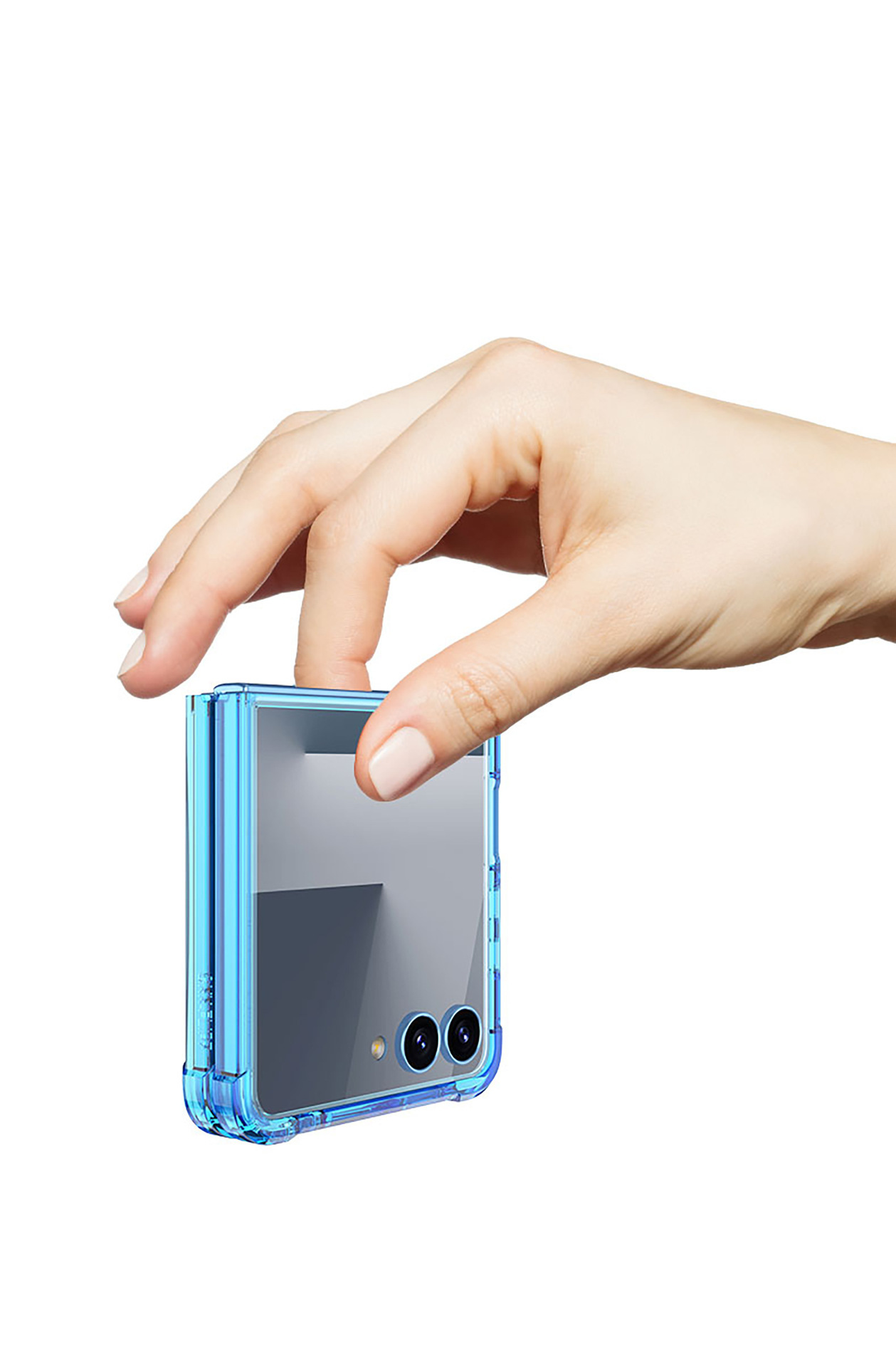 Compatible with Samsung Z Flip 8/7 phone case, transparent airbag anti-drop case film, full coverage foldable screen ultra-thin protective case