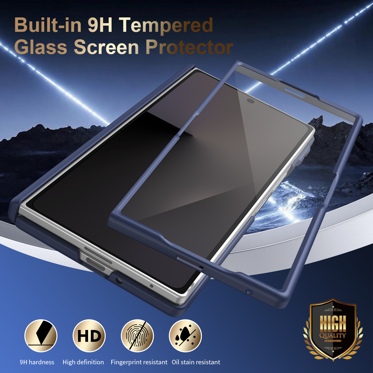 Compatible with Samsung Z Fold8U phone case 7/6 smart shortcut keys vegan leather 5/4 case film hinge full coverage protection