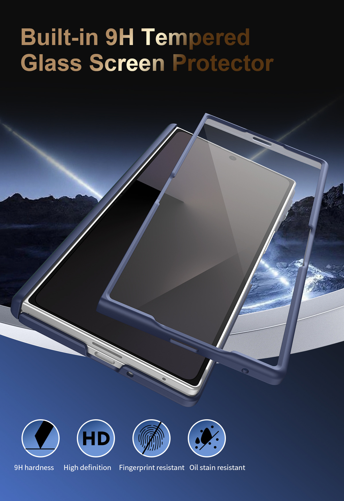 Compatible with Samsung Z Fold8U phone case 7/6 smart shortcut keys vegan leather 5/4 case film hinge full coverage protection