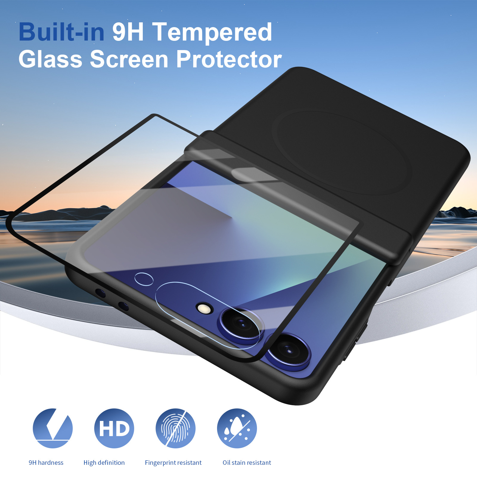 Compatible with Samsung ZFlip 8/7 phone case, 6/5cm wireless charging, magnetic clasp, central axis case, full coverage, 4/3cm ultra-thin protective case.
