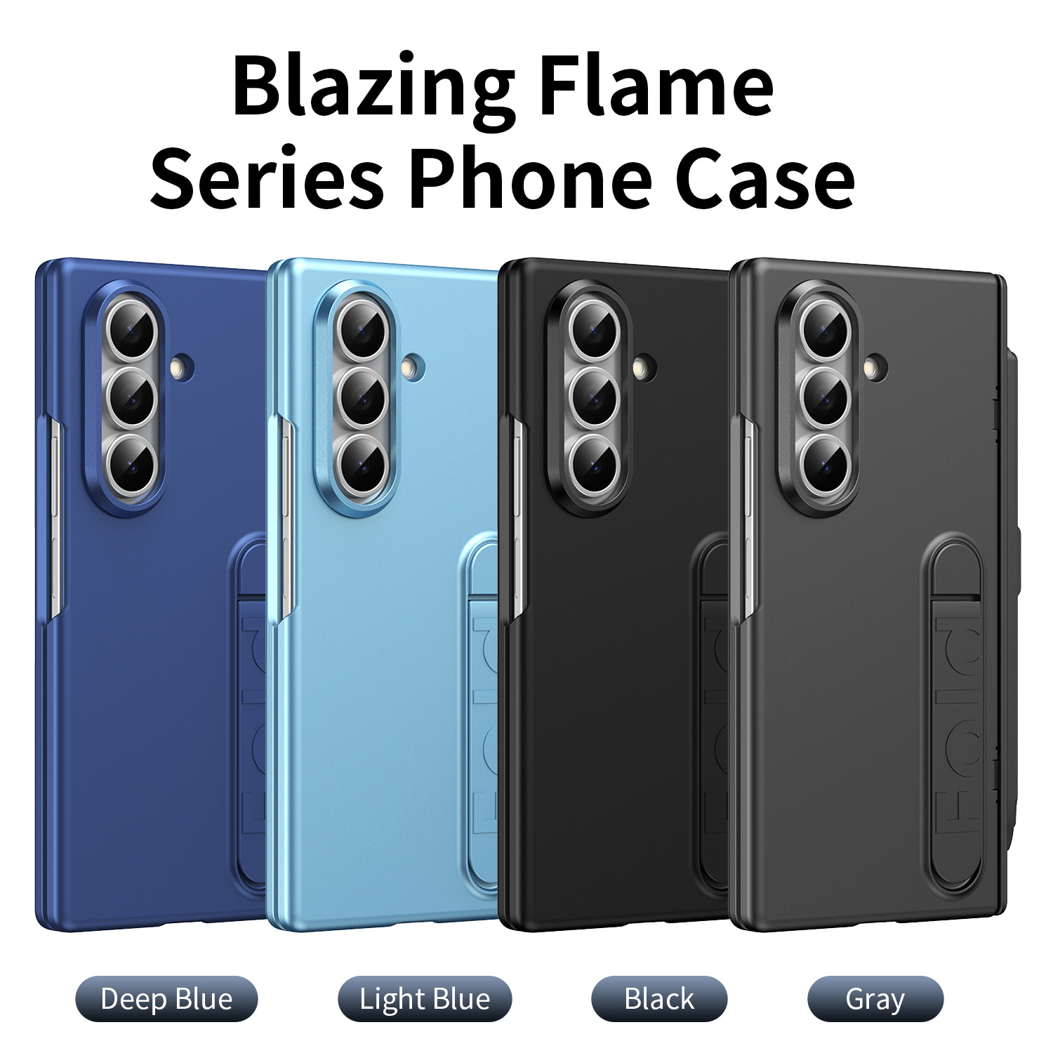 Compatible with Samsung Z Fold8/7/6 phone case, pen slot, pen holder, hinge, full-coverage protective case.