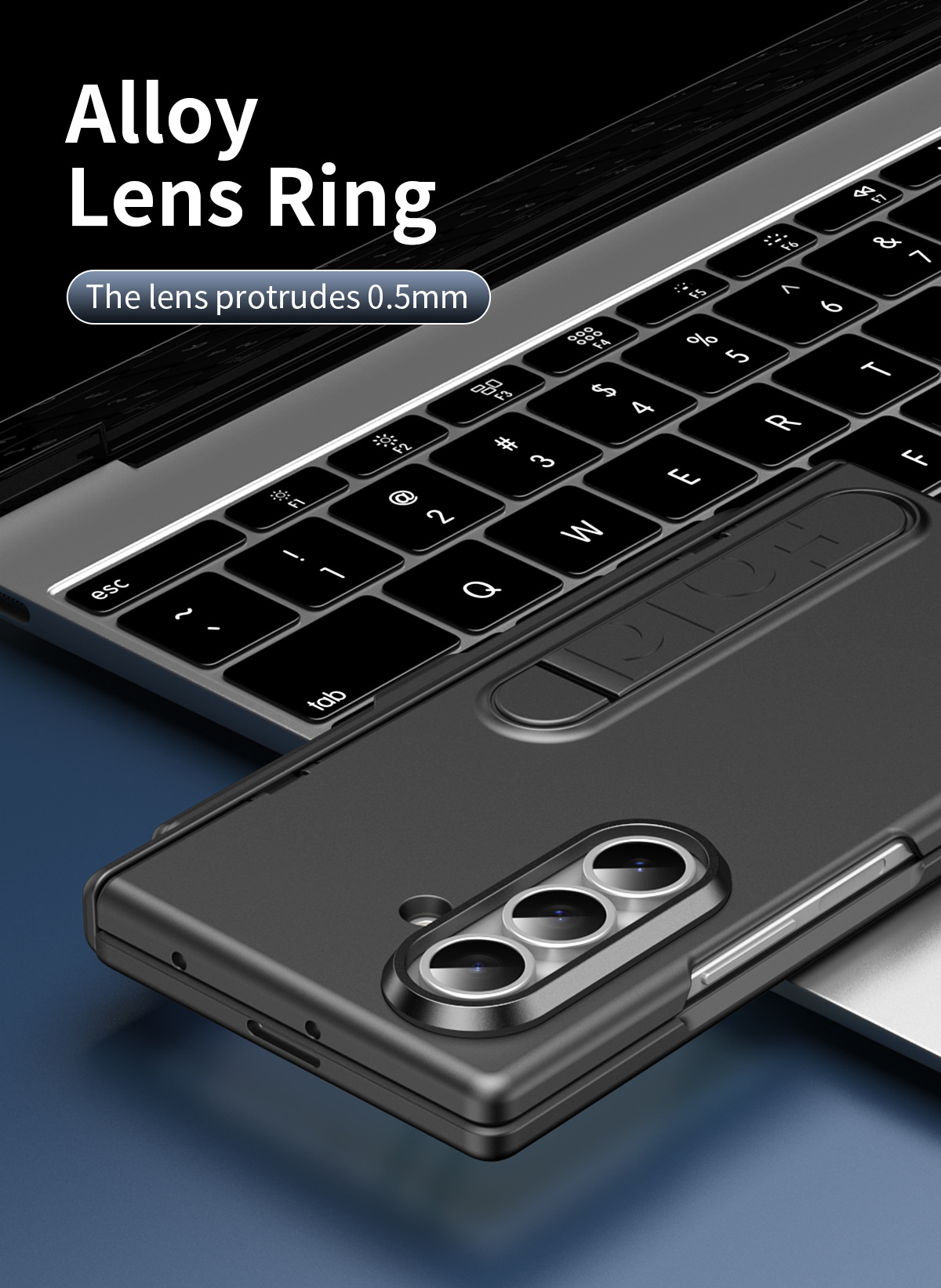 Compatible with Samsung Z Fold8/7/6 phone case, pen slot, pen holder, hinge, full-coverage protective case.