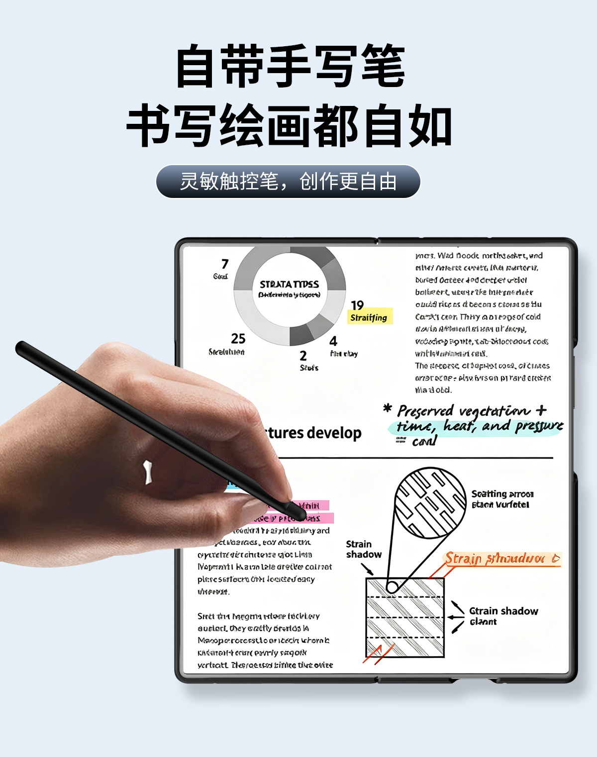 Compatible with Samsung Z Fold8/7/6 phone case, pen slot, pen holder, hinge, full-coverage protective case.
