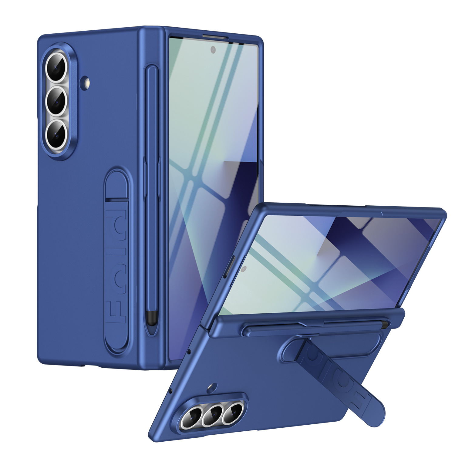 Compatible with Samsung Z Fold8/7/6 phone case, pen slot, pen holder, hinge, full-coverage protective case.