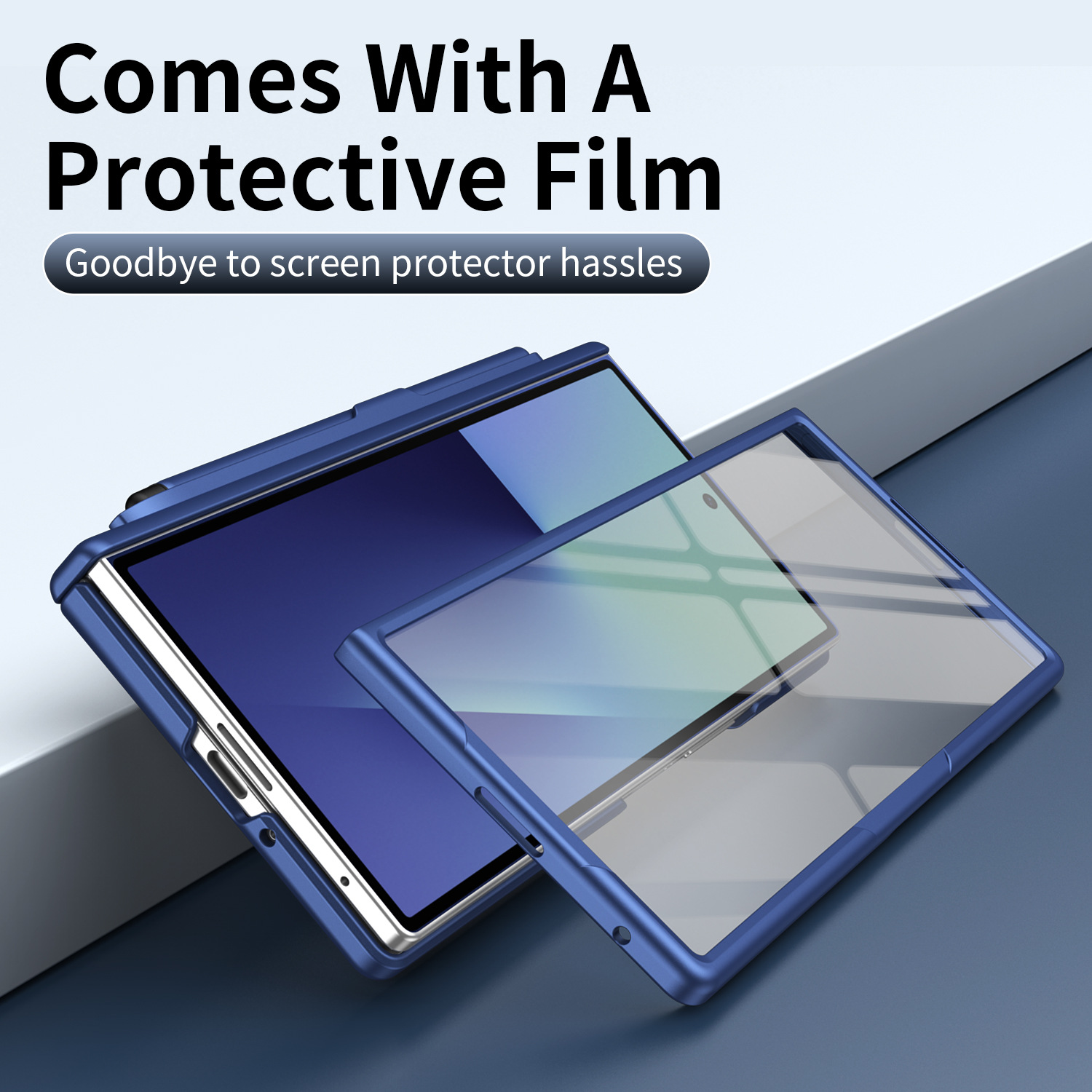Compatible with Samsung Z Fold8/7/6 phone case, pen slot, pen holder, hinge, full-coverage protective case.