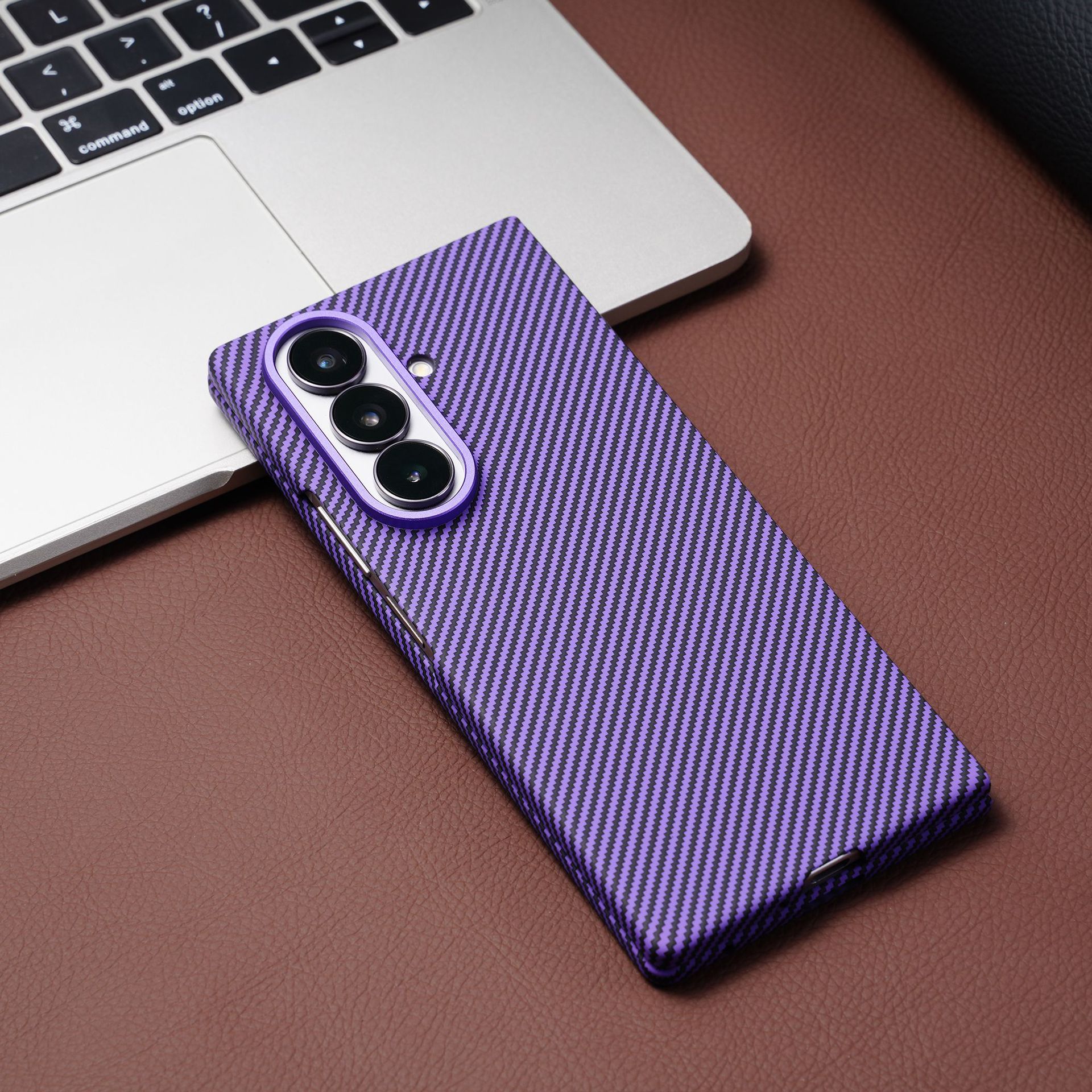 Compatible with Samsung Z Fold 8/7 phone case, textured 6/5, wireless charging, magnetic 4/3 carbon fiber case film protective case