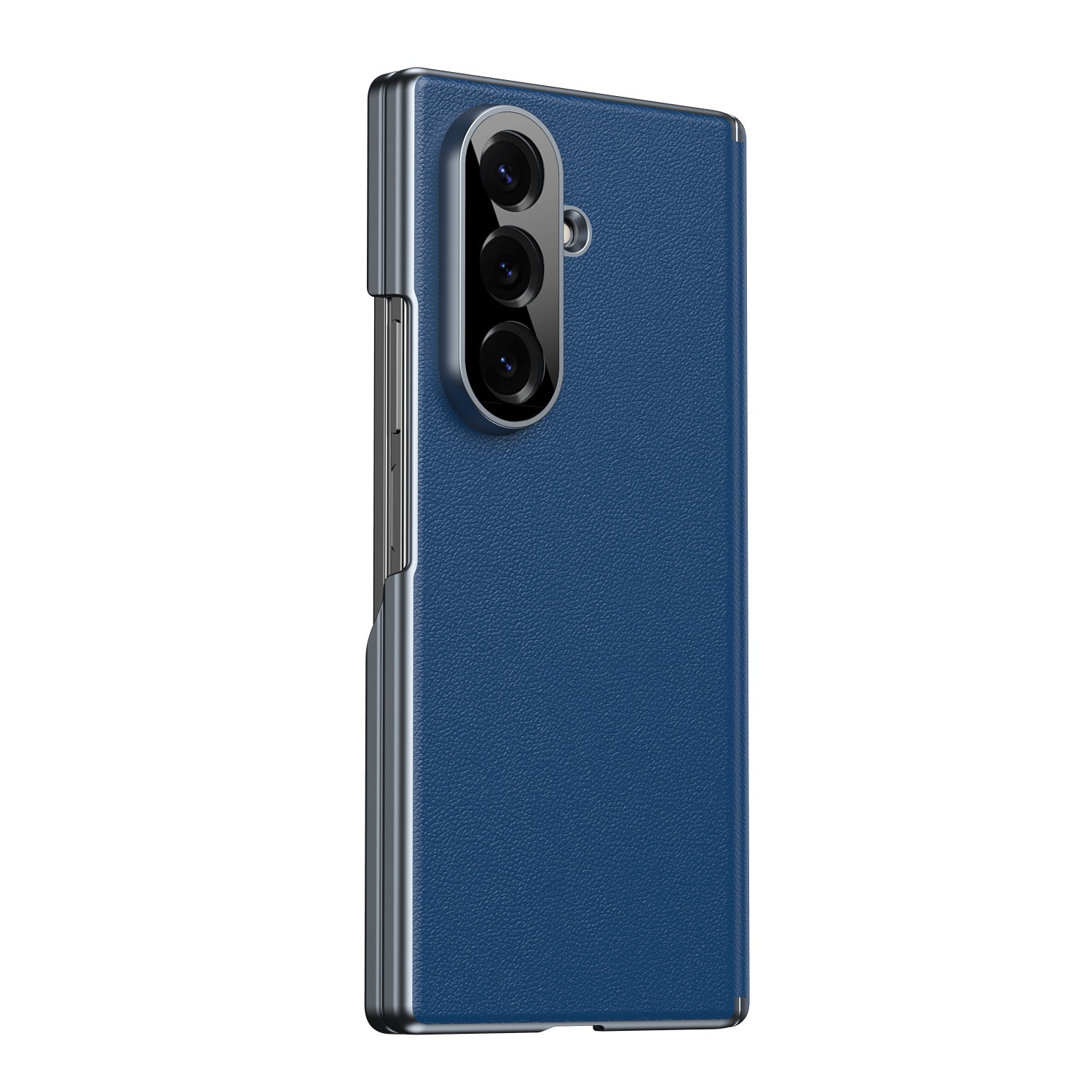 Compatible Samsung Z Fold8/7 phone case, electroplated leather, dual-axis, 6/5/4 folding screen, drop-proof protective case
