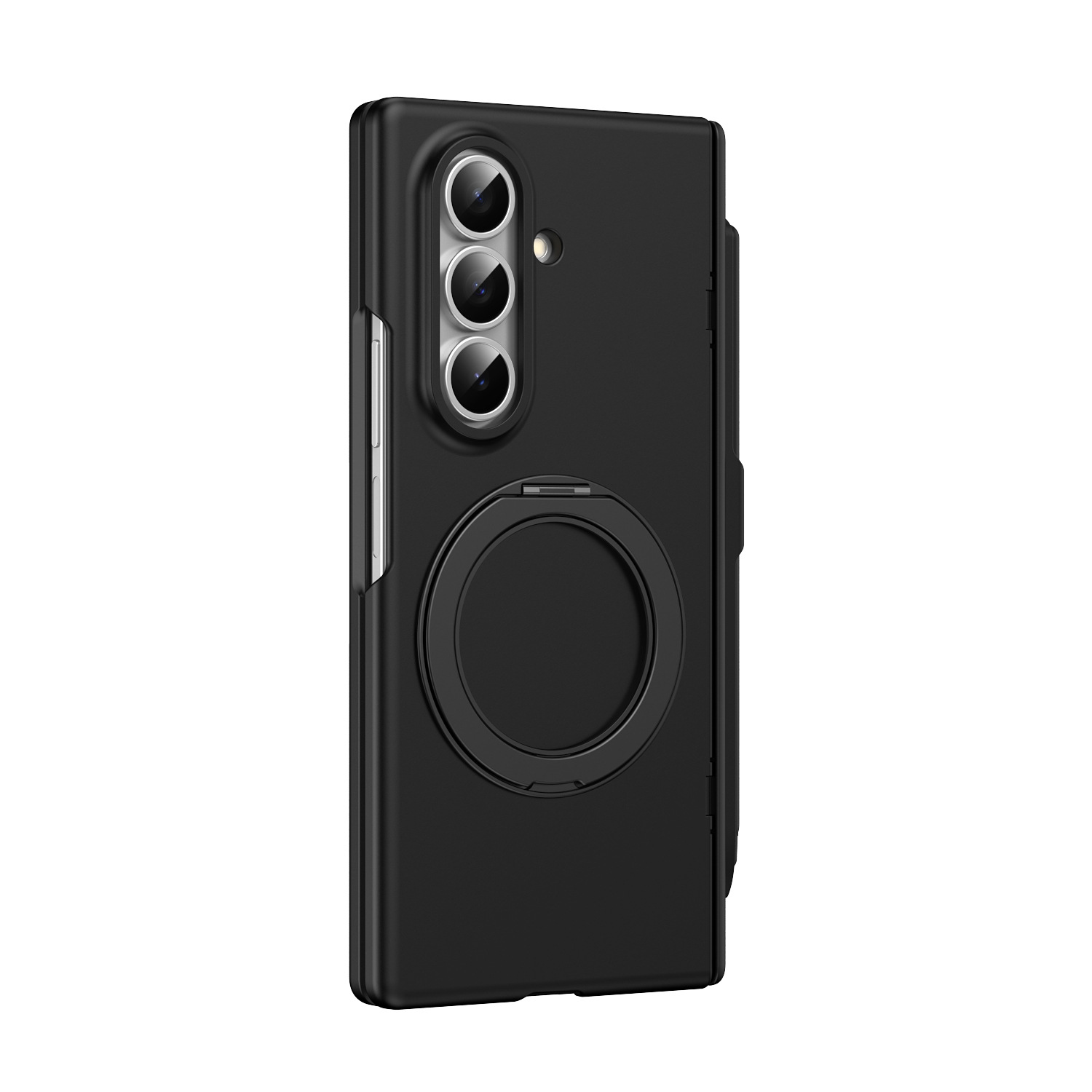 Compatible with Samsung Z Fold8/7/6 phone case, magnetic rotating stand with pen, 5/4/3 hinge, full coverage.