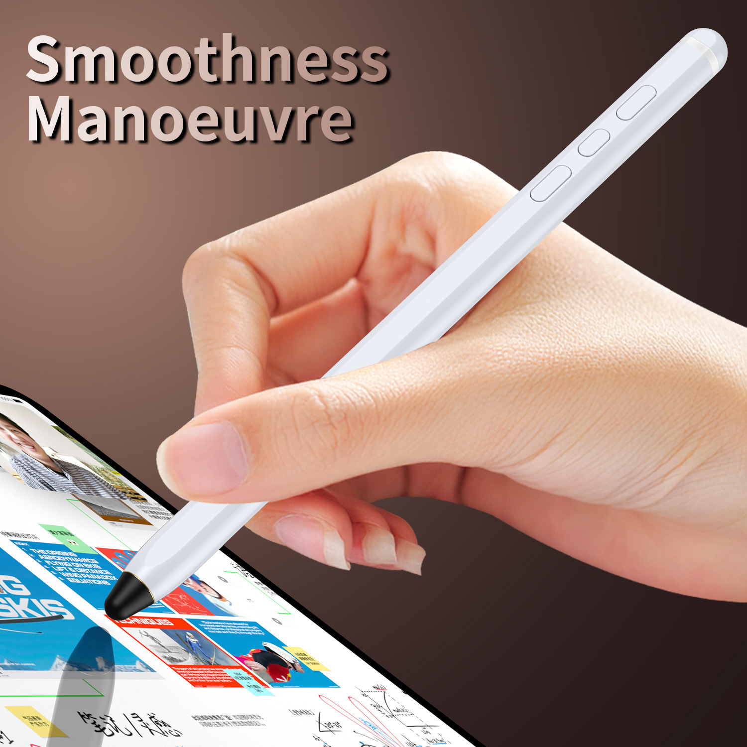 Compatible with Samsung ZFold8/7 Bluetooth electronic pen, Apple and Huawei smart remote photography touch stylus