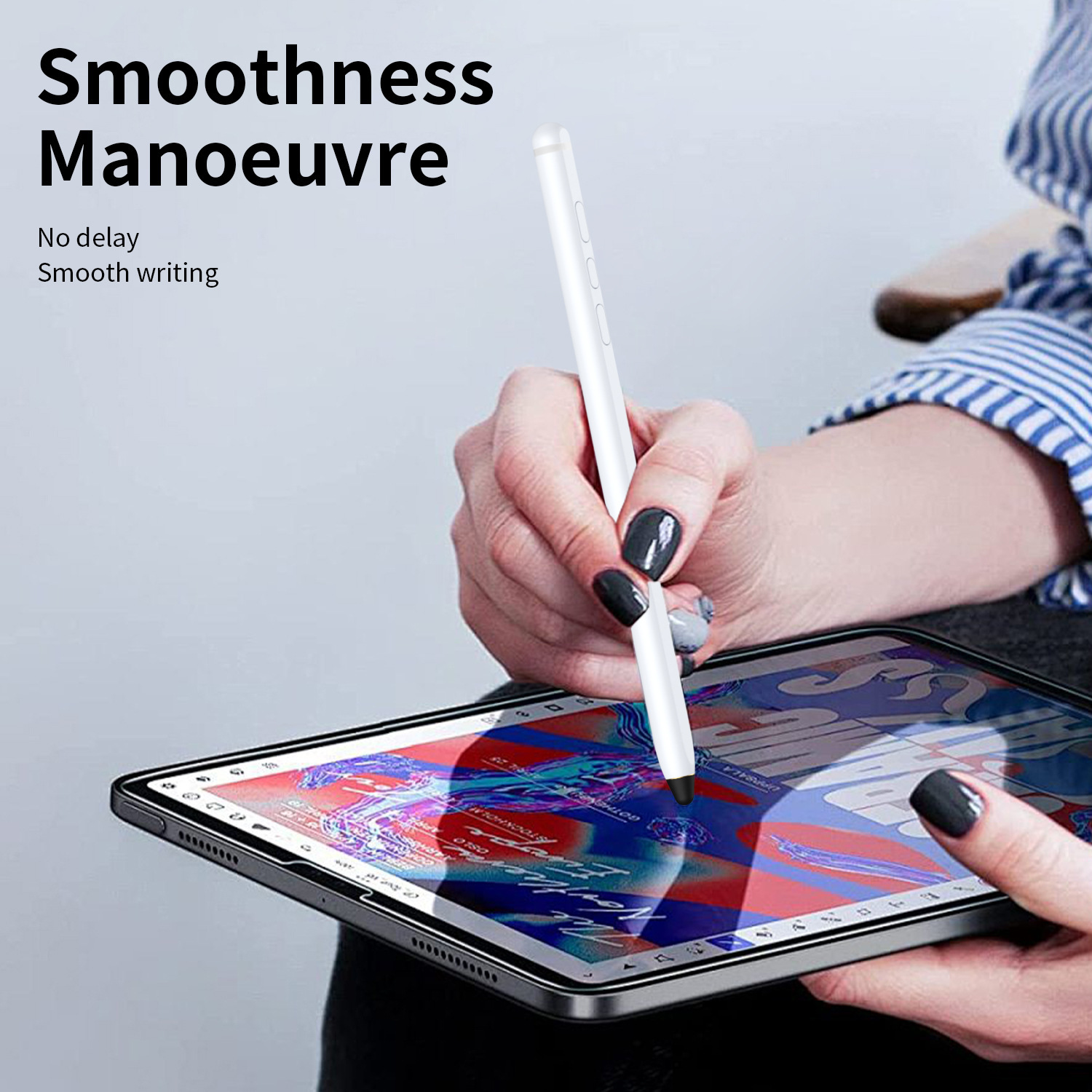 Compatible with Samsung ZFold8/7 Bluetooth electronic pen, Apple and Huawei smart remote photography touch stylus