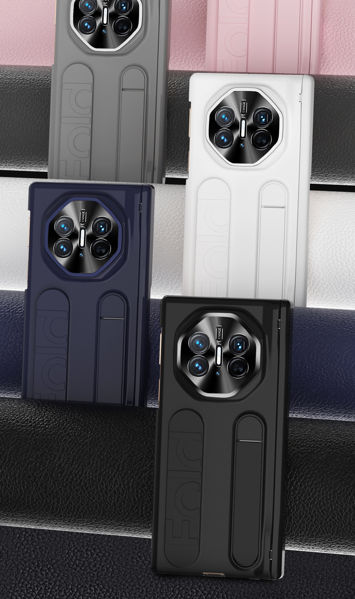 Compatible with Huawei Mate XTS phone case, Mate XT tri-fold screen wrist strap stand hinge drop protection case