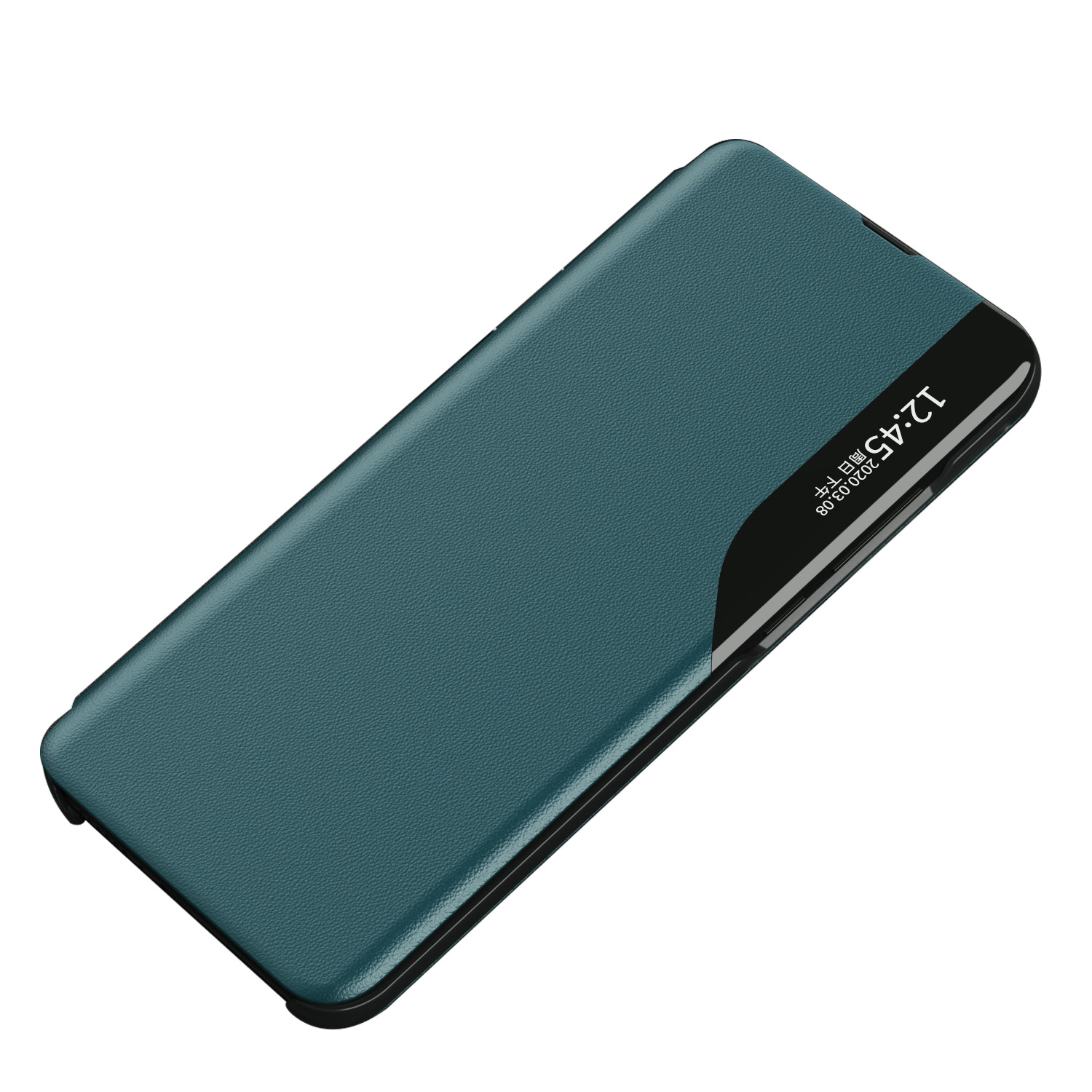 Compatible with Samsung A17 phone case, A56 half-side window, S26 Ultra flip phone stand leather case, 07 full-coverage protective case