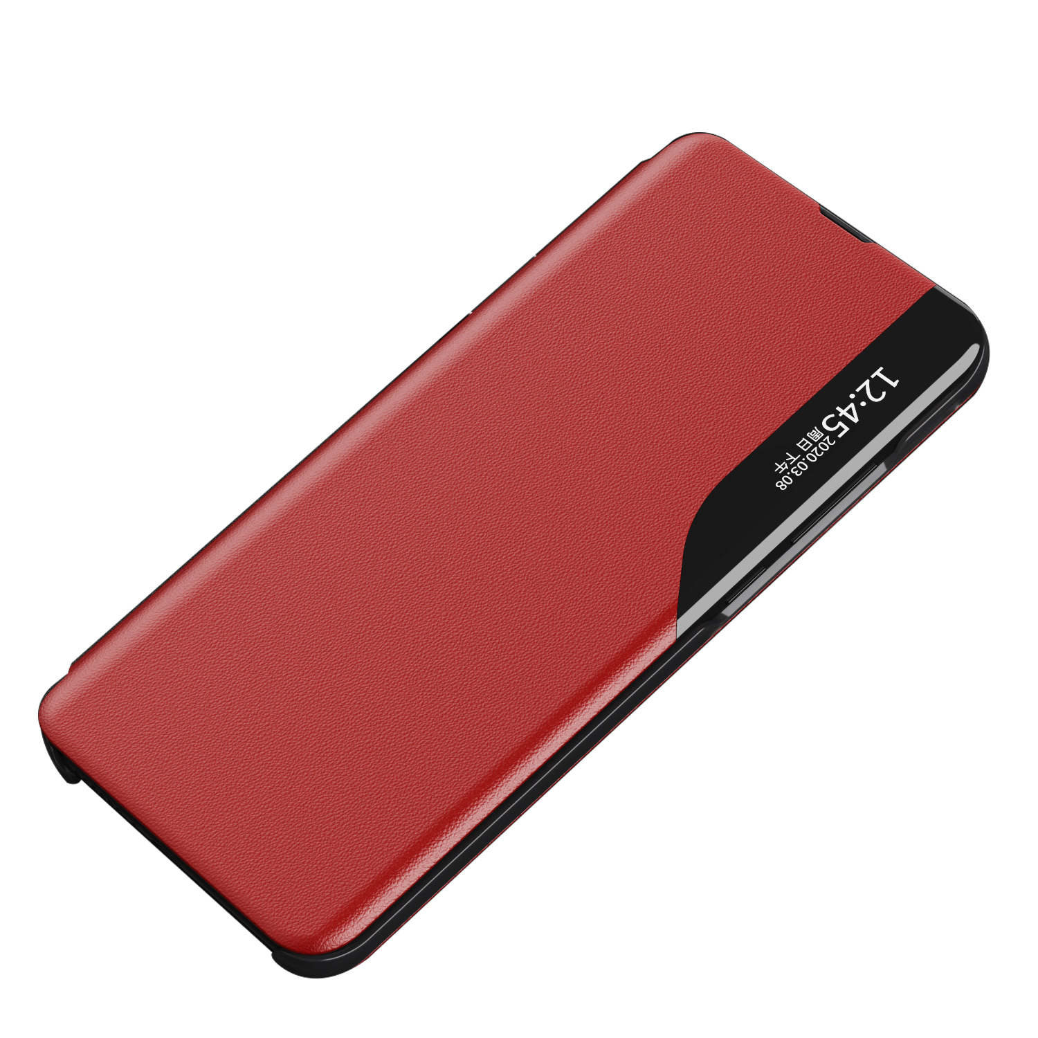 Compatible with Samsung A17 phone case, A56 half-side window, S26 Ultra flip phone stand leather case, 07 full-coverage protective case