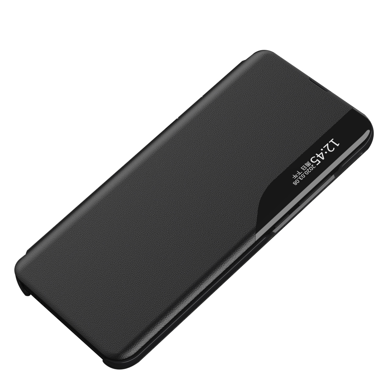 Compatible with Samsung A17 phone case, A56 half-side window, S26 Ultra flip phone stand leather case, 07 full-coverage protective case