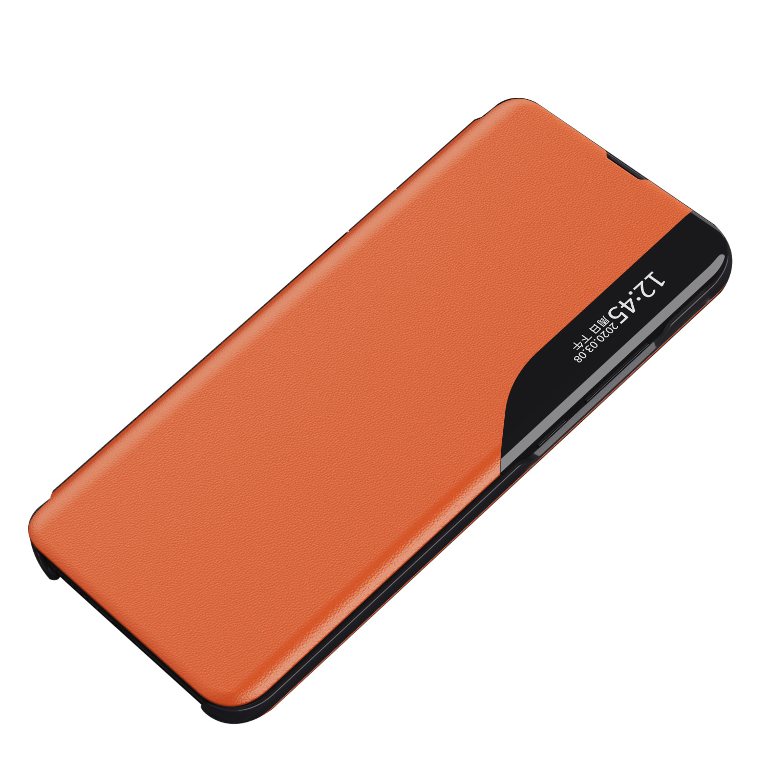 Compatible with Samsung A17 phone case, A56 half-side window, S26 Ultra flip phone stand leather case, 07 full-coverage protective case