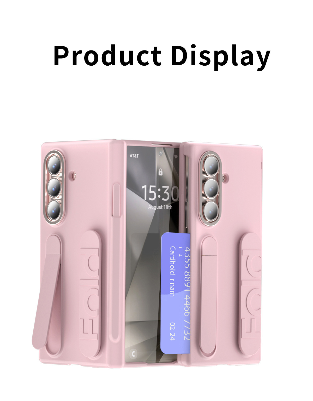 Samsung Z Fold 8/7 Phone Case TriFold with SIM Card Insert, Pen, Hinge, 6/5-inch Full Coverage Protective Case