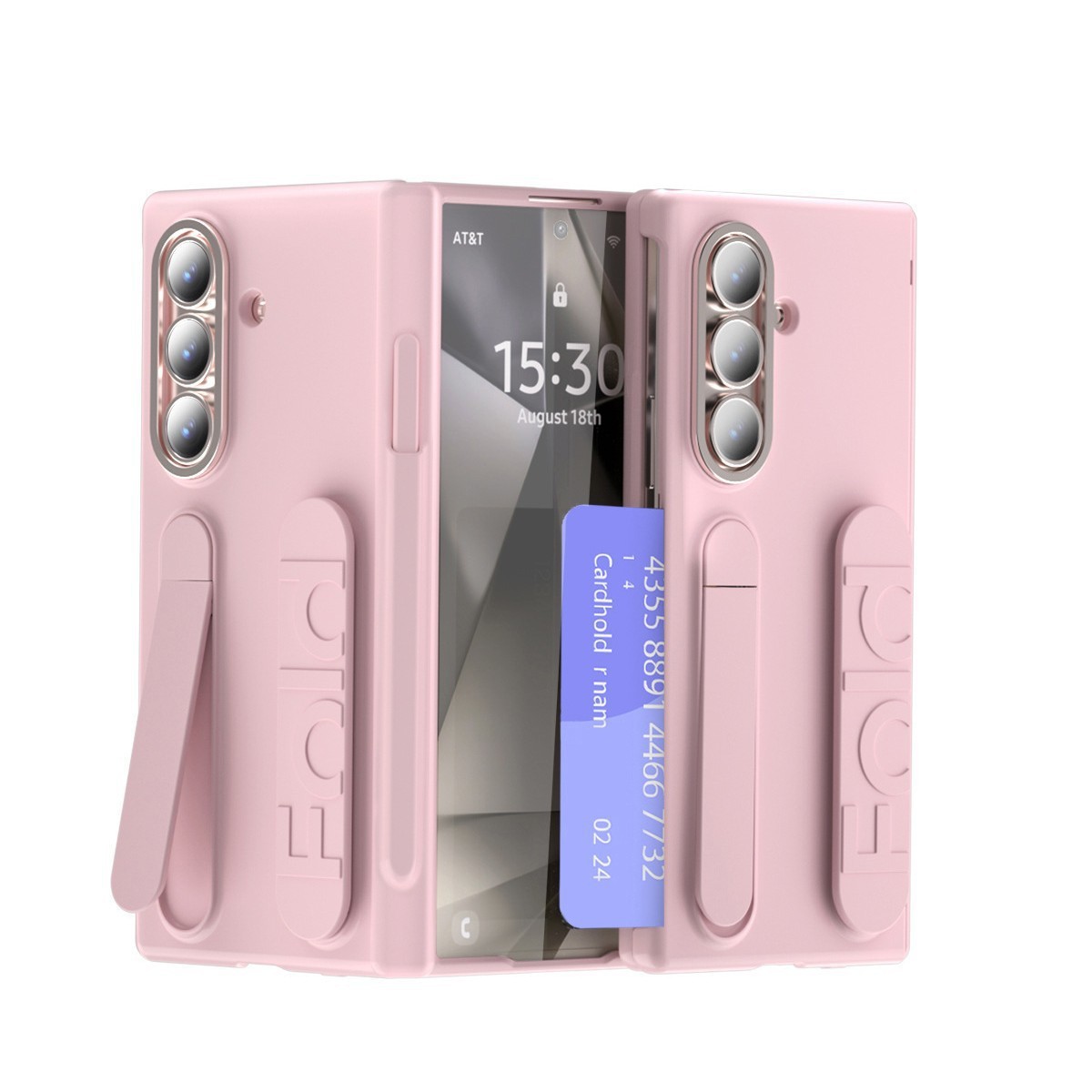 Samsung Z Fold 8/7 Phone Case TriFold with SIM Card Insert, Pen, Hinge, 6/5-inch Full Coverage Protective Case