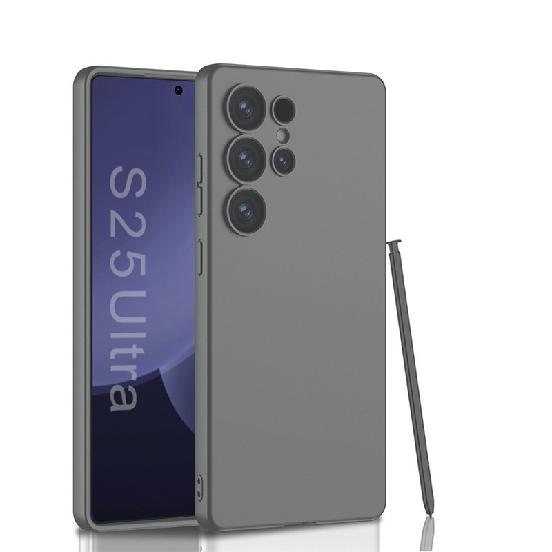 Compatible with Samsung S26 Ultra phone case and S25 Ultra skin-feel frosted PC ultra-thin full-coverage protective case for cross-border e-commerce. - S25U-Cold Mountain Grey [Fine Hole] PC 