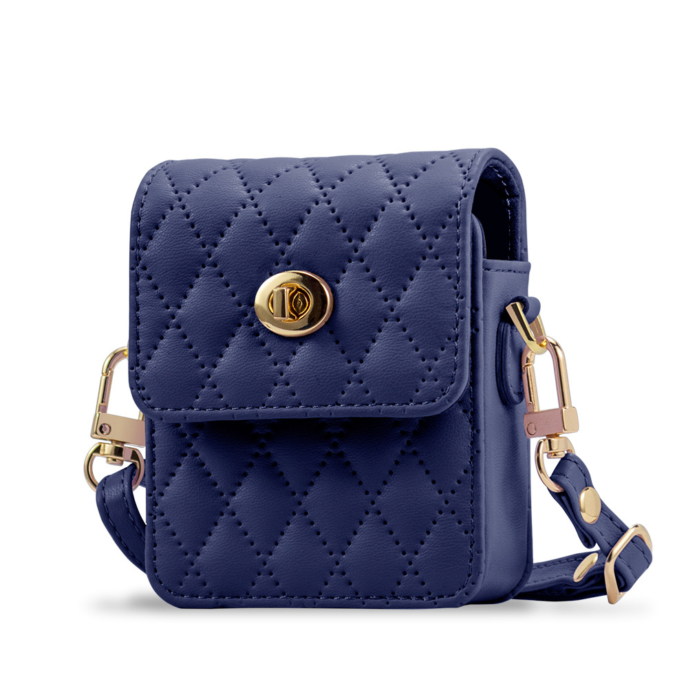 Compatible with Samsung Flip7/6/5 mini bag, Huawei Pura X crossbody strap, small folding design. - Blue Small Folding Screen - Universal Bag