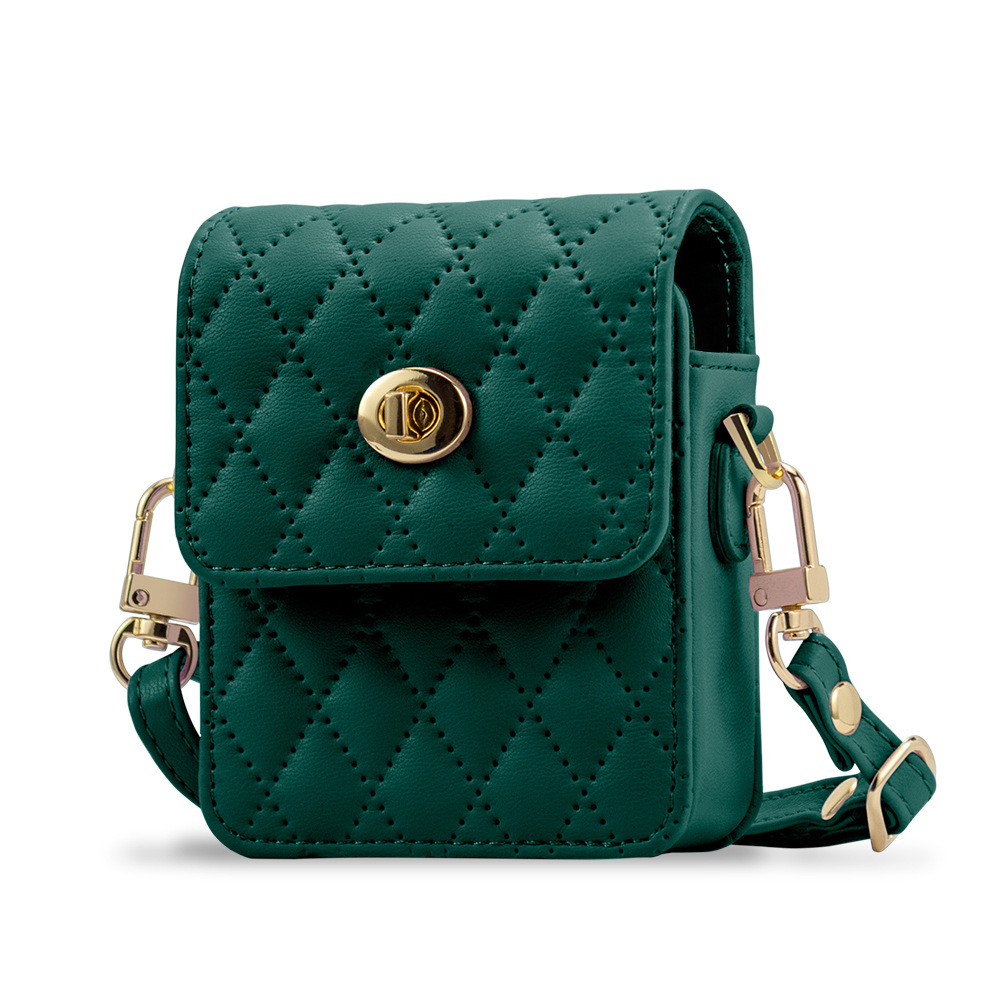 Compatible with Samsung Flip7/6/5 mini bag, Huawei Pura X crossbody strap, small folding design. - Green Small Folding Screen - Universal Bag