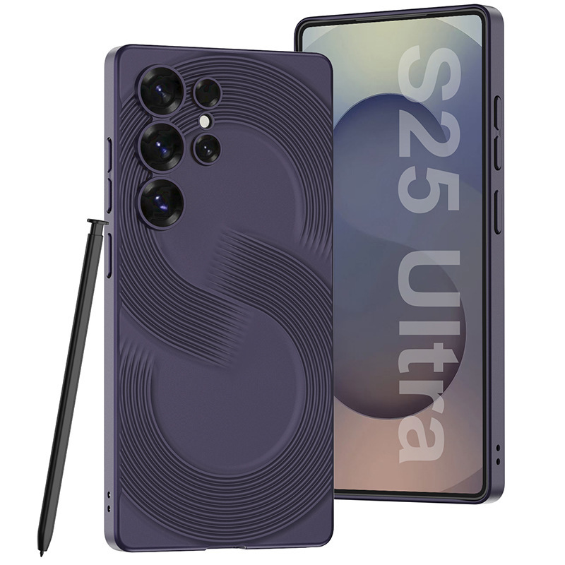 Compatible with Samsung S26 Ultra phone case, S25U large S ultra-thin S24/23 Ultra full-coverage drop-proof protective case - Titanium Twilight Purple [Pen Not Included] SM-S26Ultra