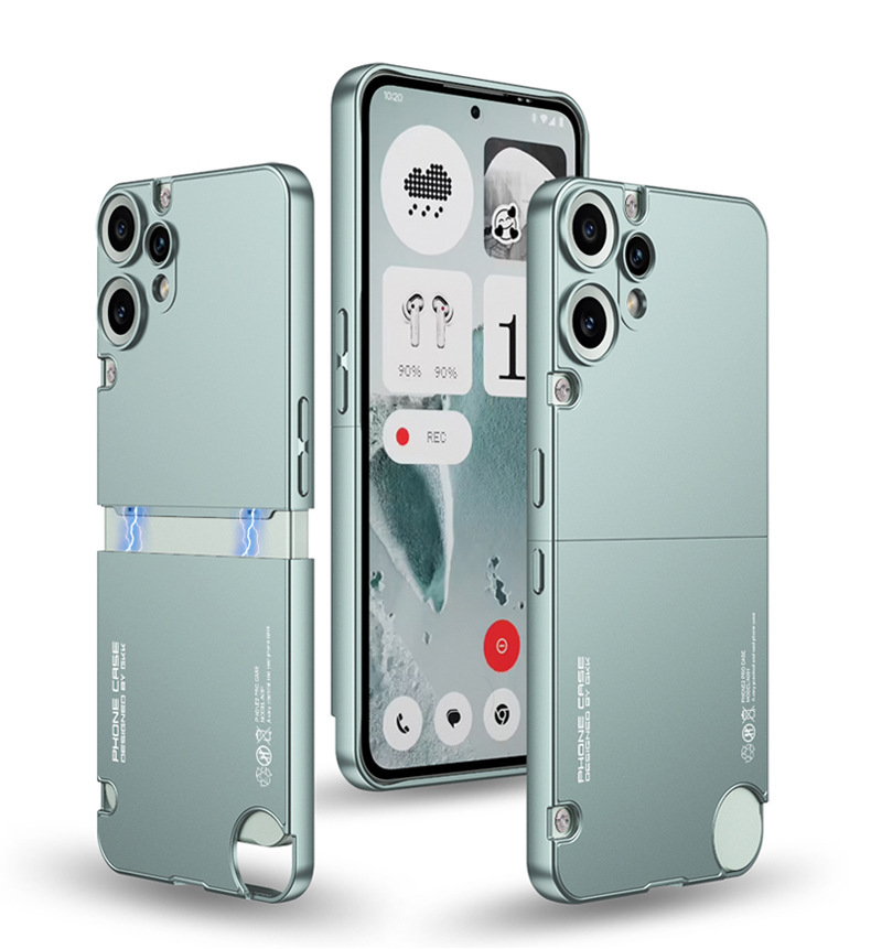 Suitable for Nothing CMF Phone 2 Pro, color-blocked, 2-in-1 ultra-thin protective case with fine perforations. - Yagawa Blue Nothing CMF Phone 2 Pro